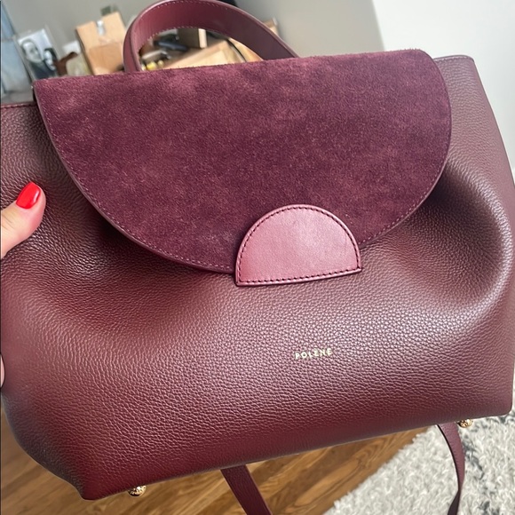 Polene Satchel with Curved Flap Design - Picture 4 of 13